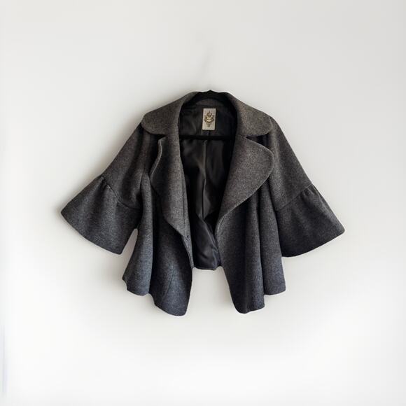 MK2K Jackets & Blazers - Designer Vintage MK2K gray bolero jacket Size M, Cropped With Bell Sleeves Y2K